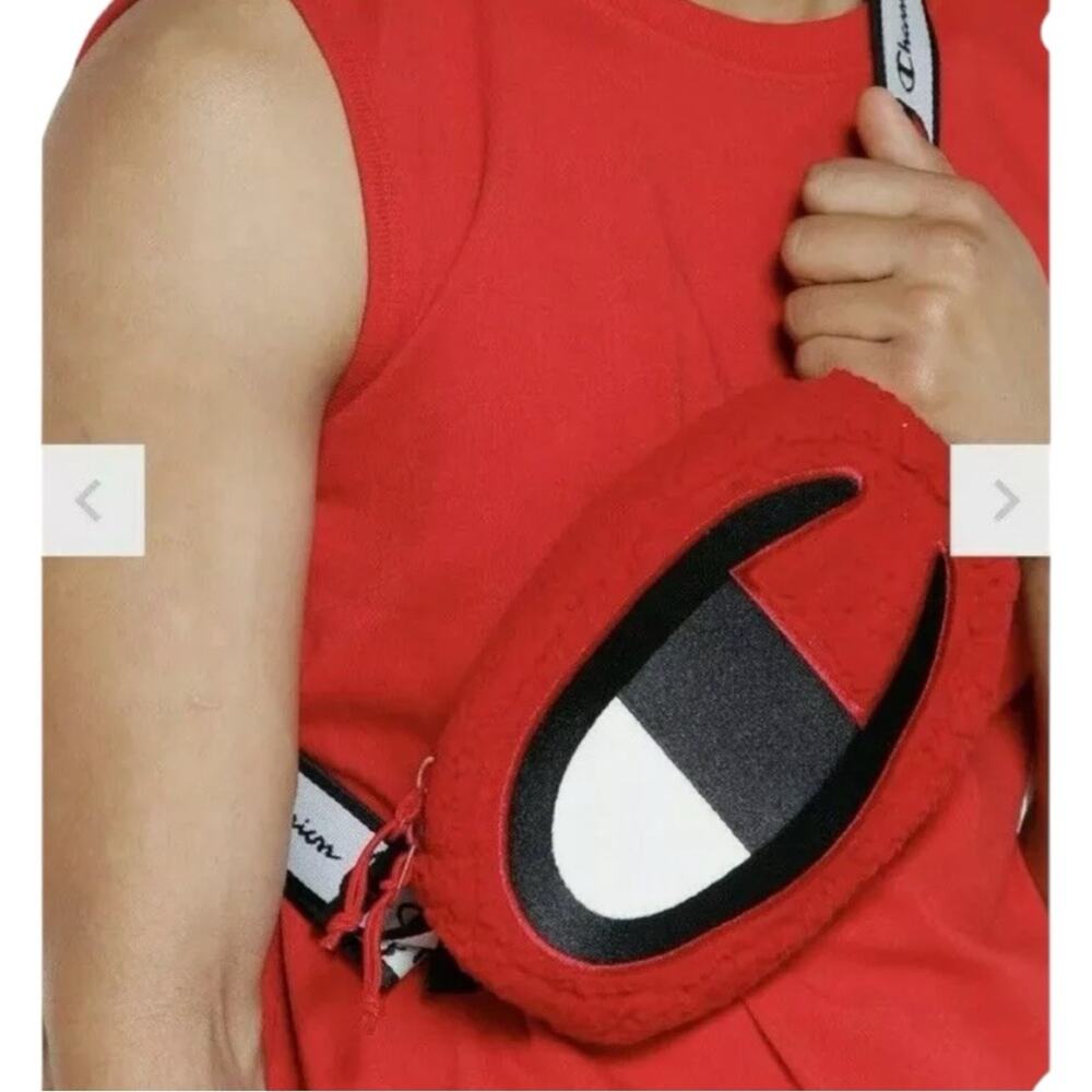 Unisex Champion Sherpa Prime Waist Pack with Logo RED Belt Bag Streetwear Casual